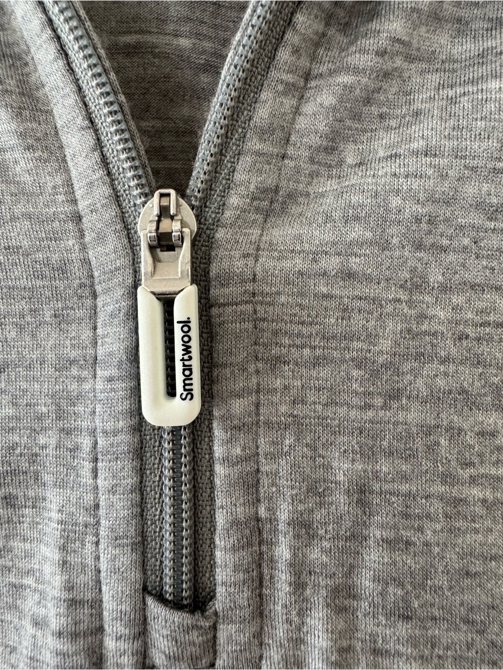 Smartwool Women’s Small Merino 150 Gray 1/4 Zip Base layer Pullover Top Shirt - Picture 3 of 5